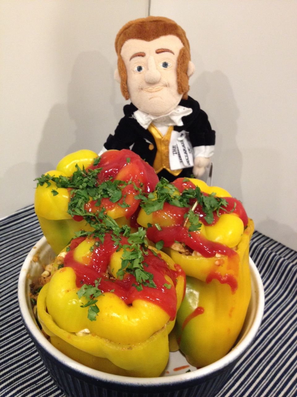 Stuffed Yellow Or Red Or Green Or Paplano Peppers.