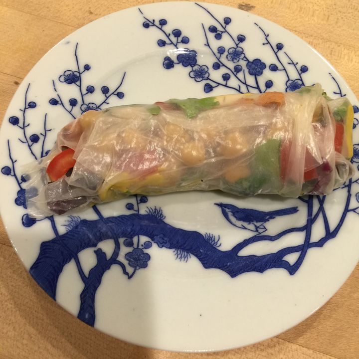 Caschew Carrot Pate Wrap (option To Springroll)